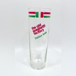 Vintage The Old Spaghetti Factory Italian Soda Glass 12 oz